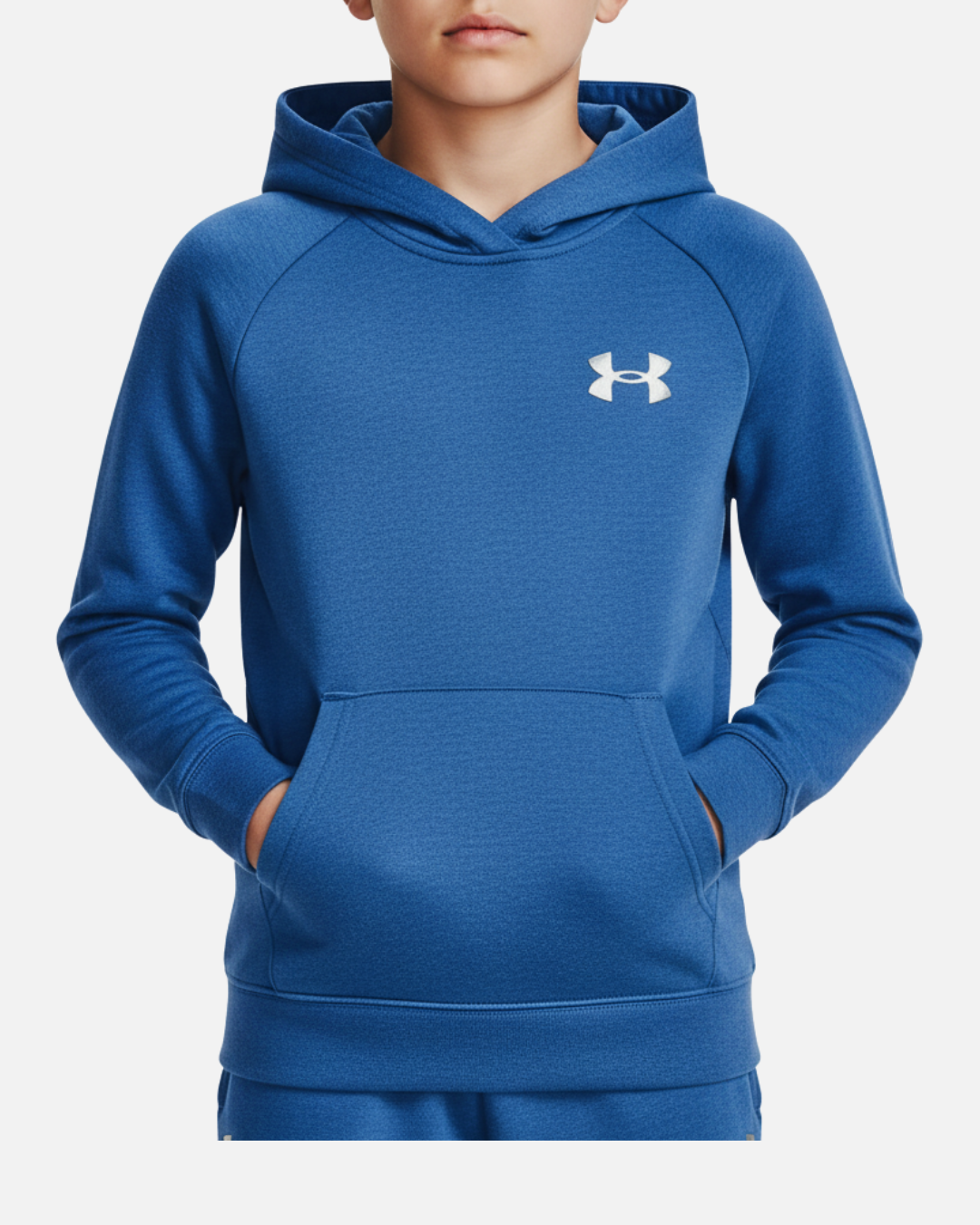 Sweat à capuche Under Armour RIVAL FLEECE Junior - Bleu