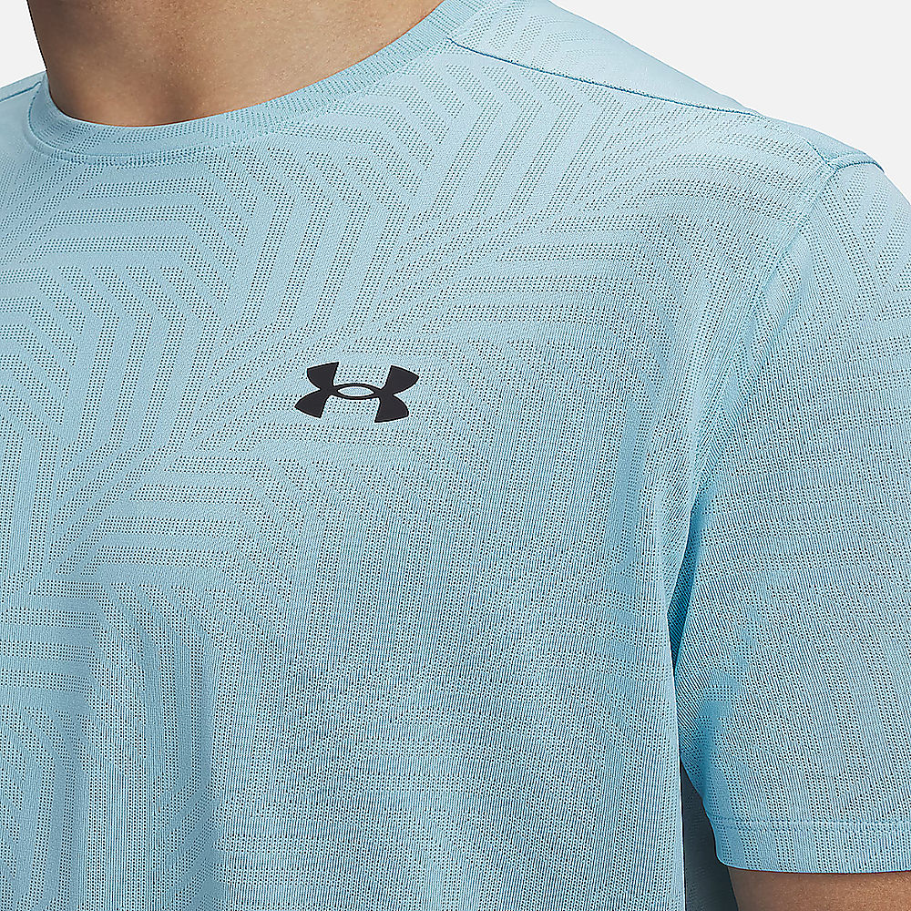 T-shirt Under Armour Tech Vent Geotessa - Bleu