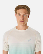 T-shirt Asics Seamless - Blanc/Vert