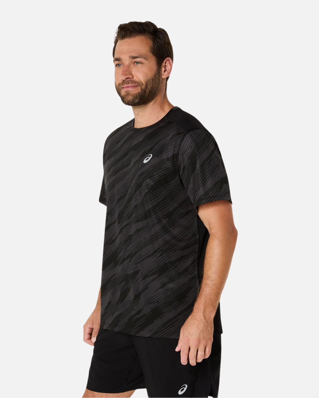 T-Shirt Asics Core All Over Print - Noir