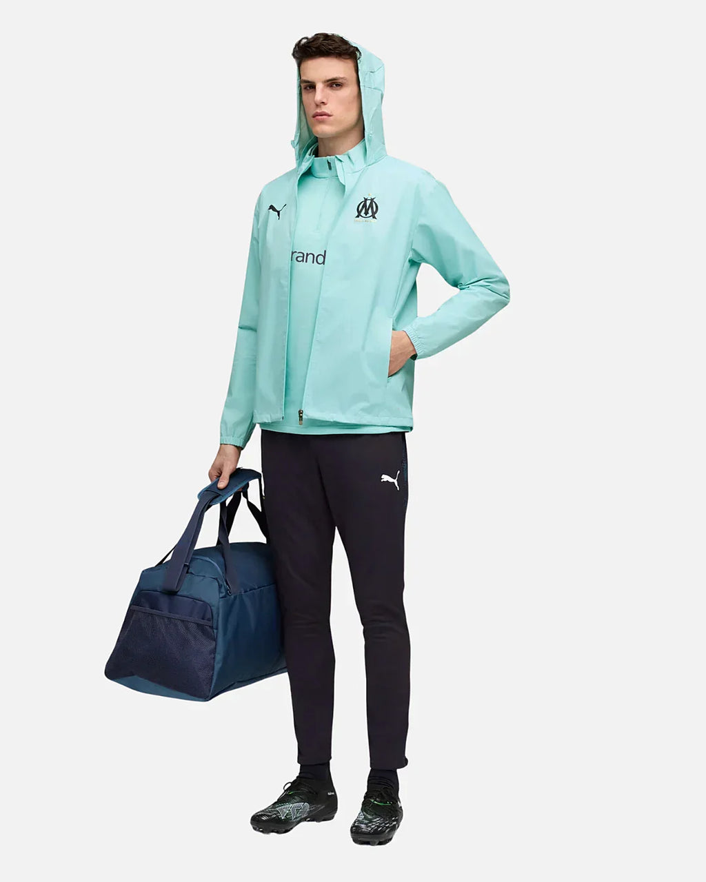 Veste de survêtement OM All Weather 2025/2026 - Bleu