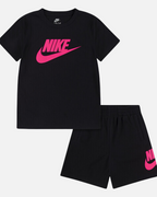 Ensemble T-shirt Short Nike Enfant - Noir/Rose