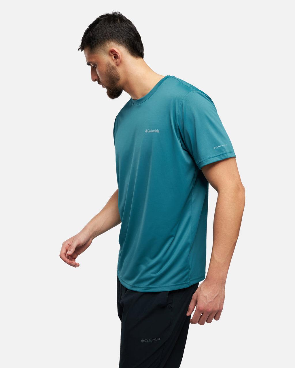 T-shirt Columbia Hike Crew - Bleu Turquoise
