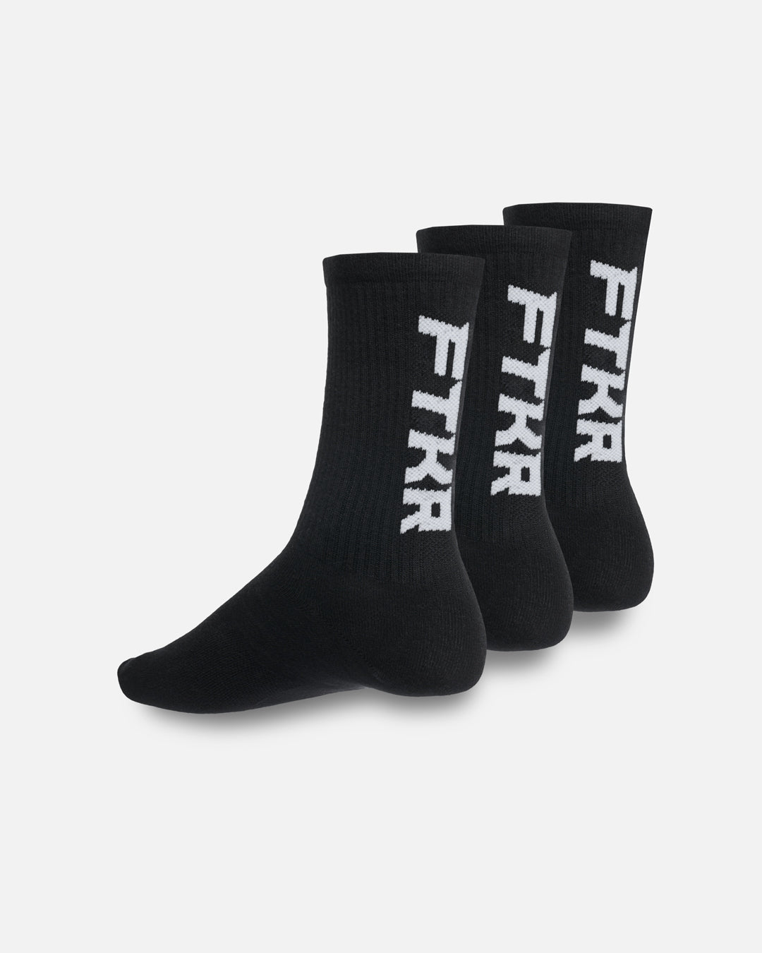 Pack de 3 paires de chaussettes longues FTKR - Noir