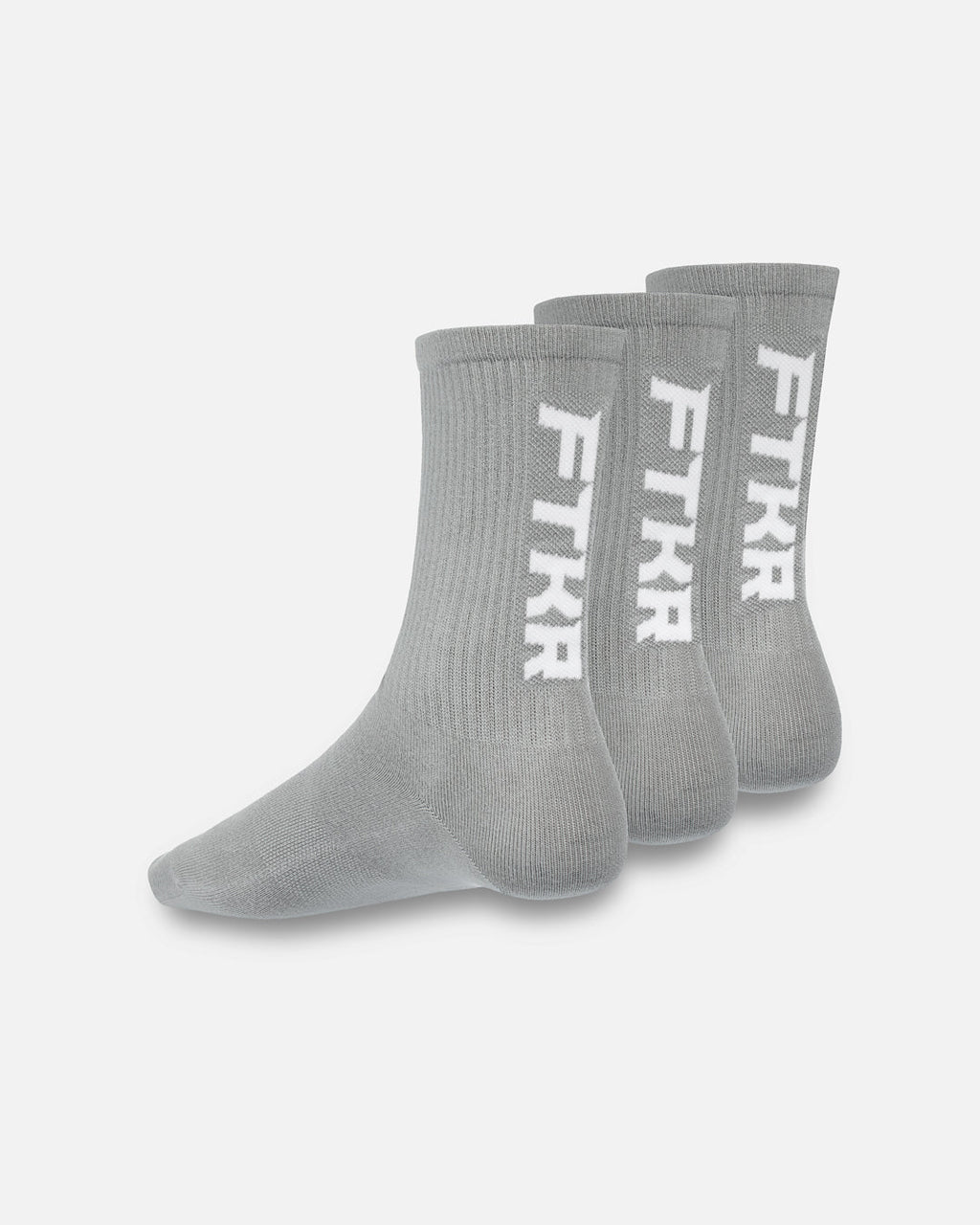 Pack de 3 paires de chaussettes longues FTKR - Gris