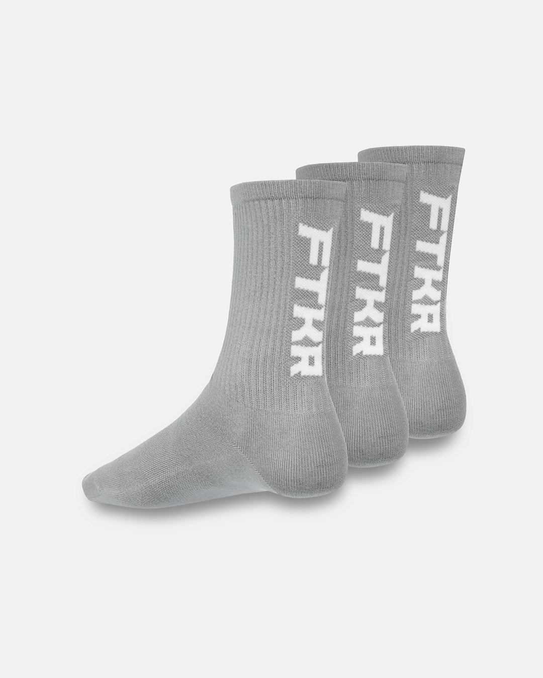Pack de 3 paires de chaussettes longues FTKR - Gris