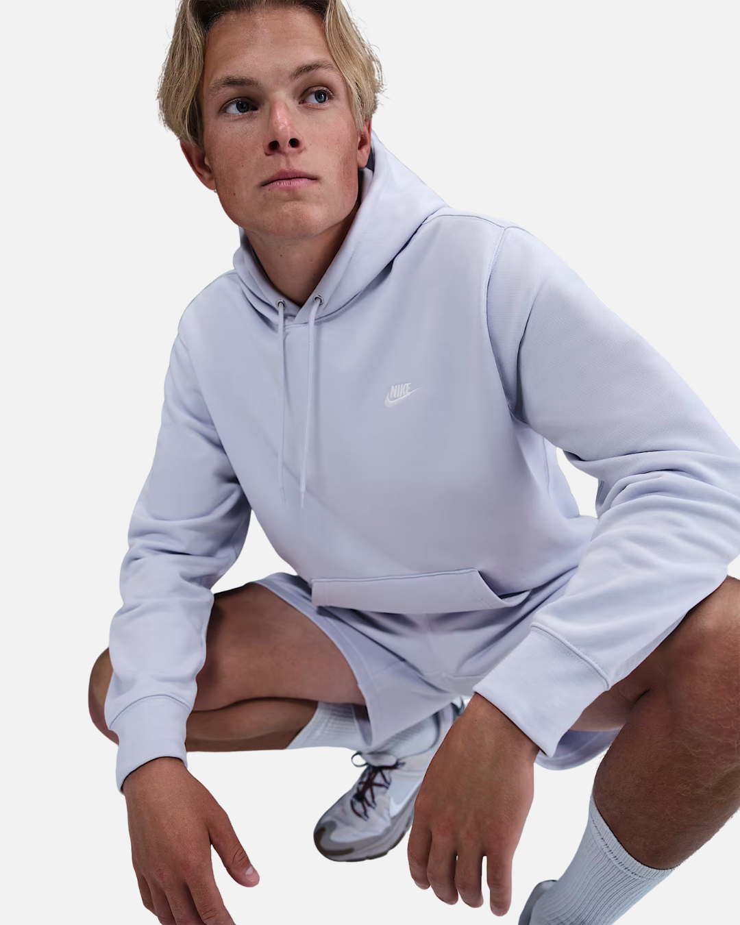 Sweat à capuche Nike Club - Blanc/Ghost