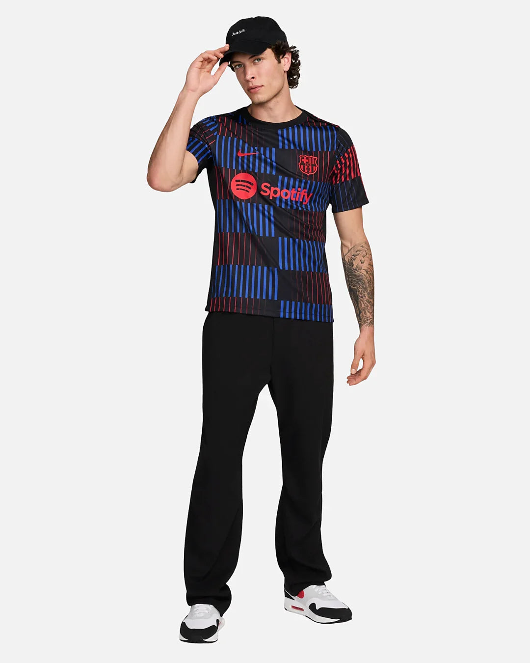 Maillot Third Extérieur FC Barcelone Academy Pro Dri-FIT 2024/25 - Noir/Bleu/Rouge