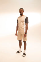 Short FK Canto - Beige/Blanc/Noir