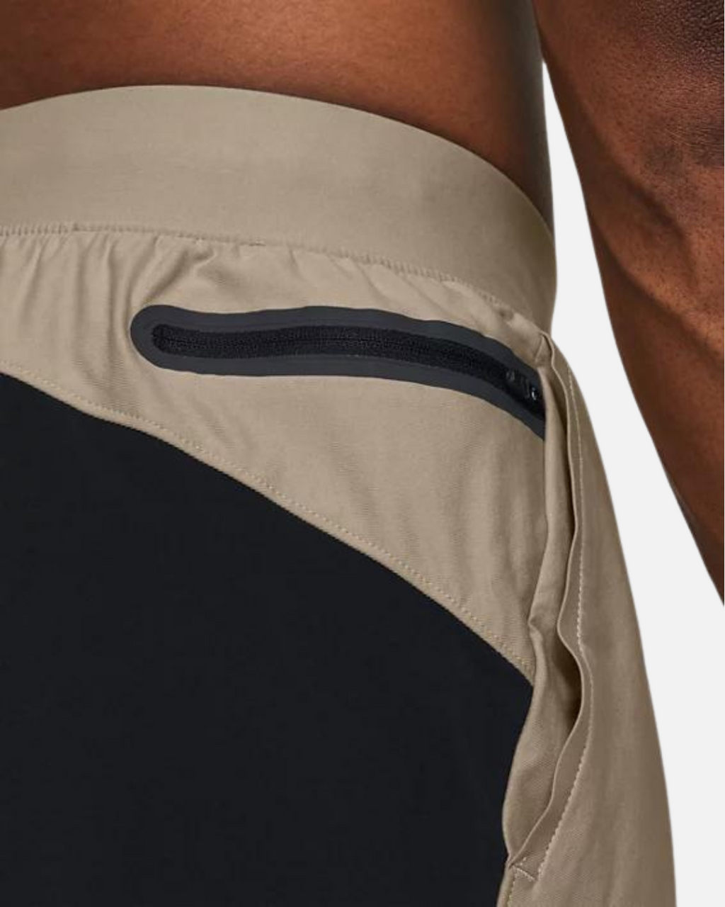 Short Under Armour Vanish Elite Hybrid - Beige/Noir