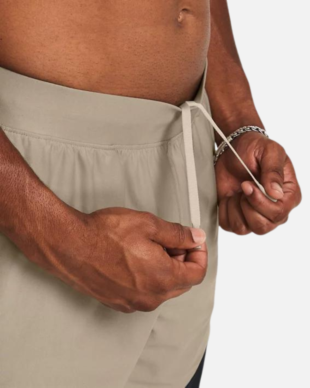 Short Under Armour Vanish Elite Hybrid - Beige/Noir