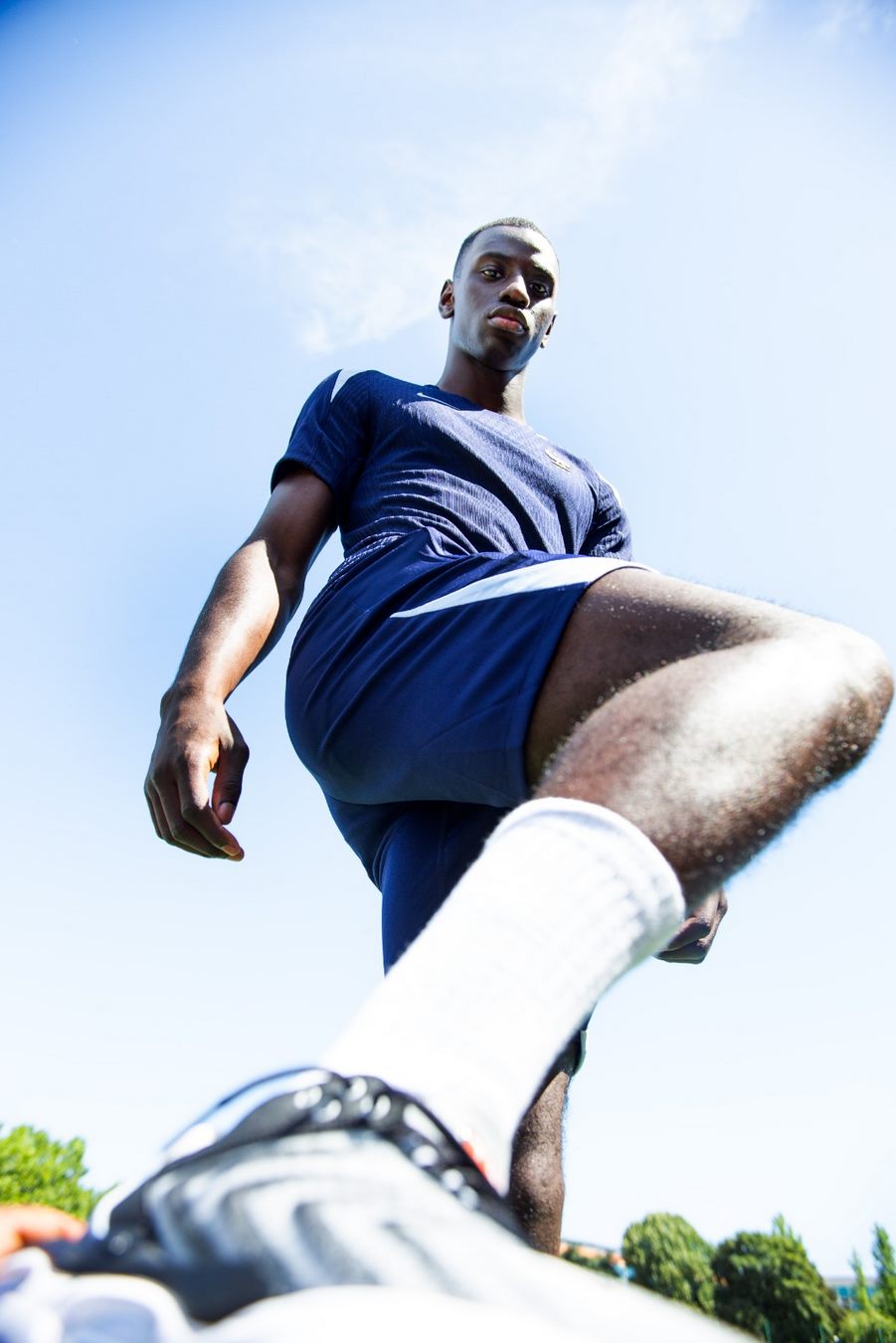 Maillot d'entrainement Equipe de France Elite 2024 - Marine/Bleu