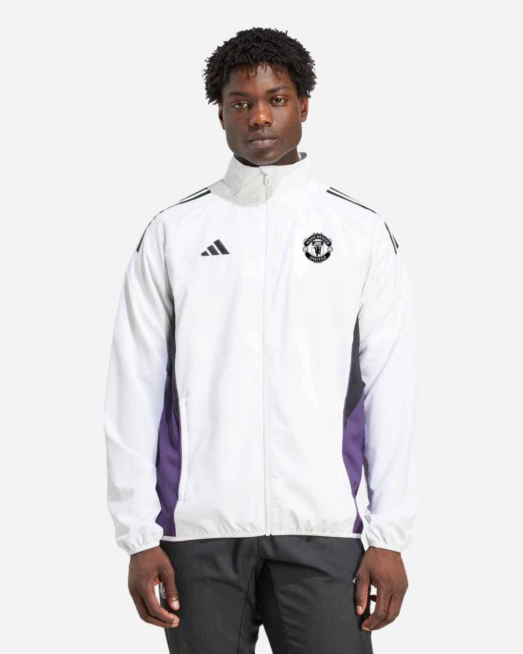 Veste de Survêtement Manchester United 2025/2026 - Blanc/Violet