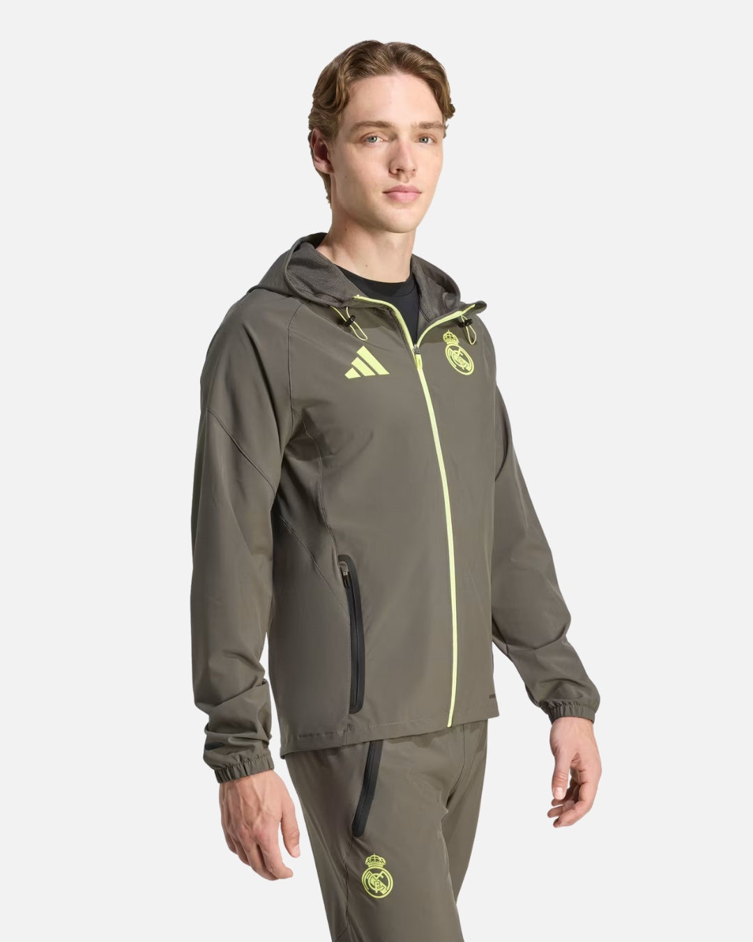 Veste de survêtement Real Madrid 2025/2026 - Kaki