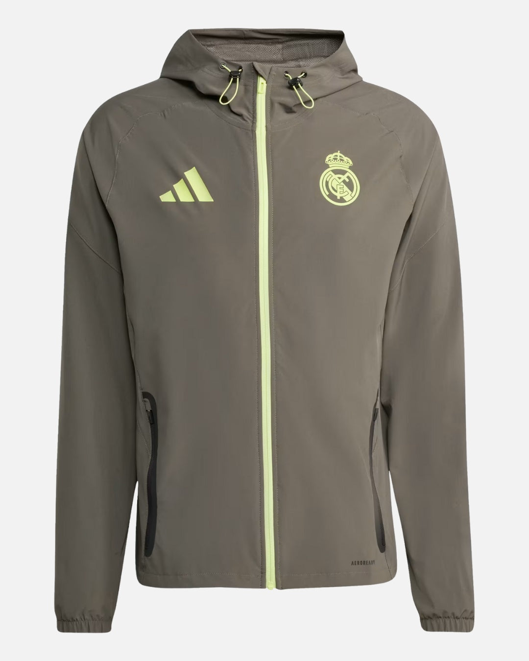 Veste de survêtement Real Madrid 2025/2026 - Kaki