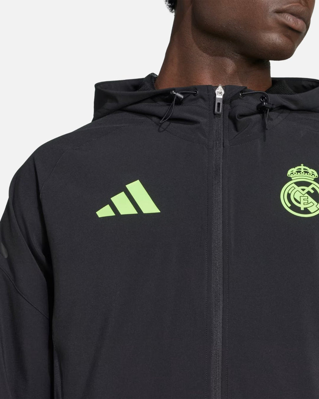 Veste de survêtement Real Madrid 2025/2026 - Noir/Vert