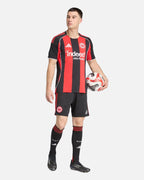 Maillot Domicile Eintracht Francfort 2025/2026 - Noir/Rouge