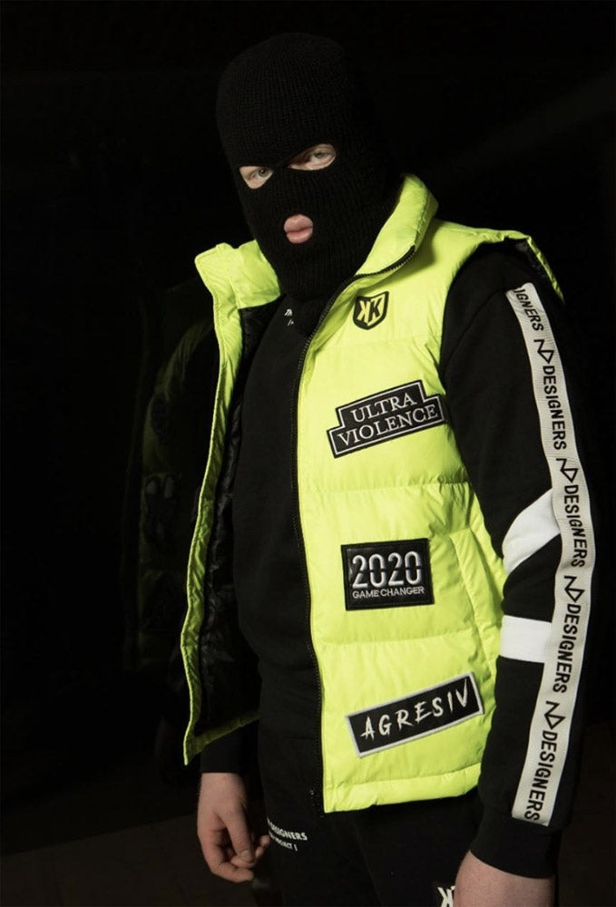 Doudoune sans manches Agresiv Project FK X The New Designers - Jaune