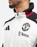 Haut Manchester United 2024/2025 cagoule intégrée - Blanc/Noir/Rouge
