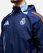 Veste coupe-vent Real Madrid 2024/2025 - Bleu