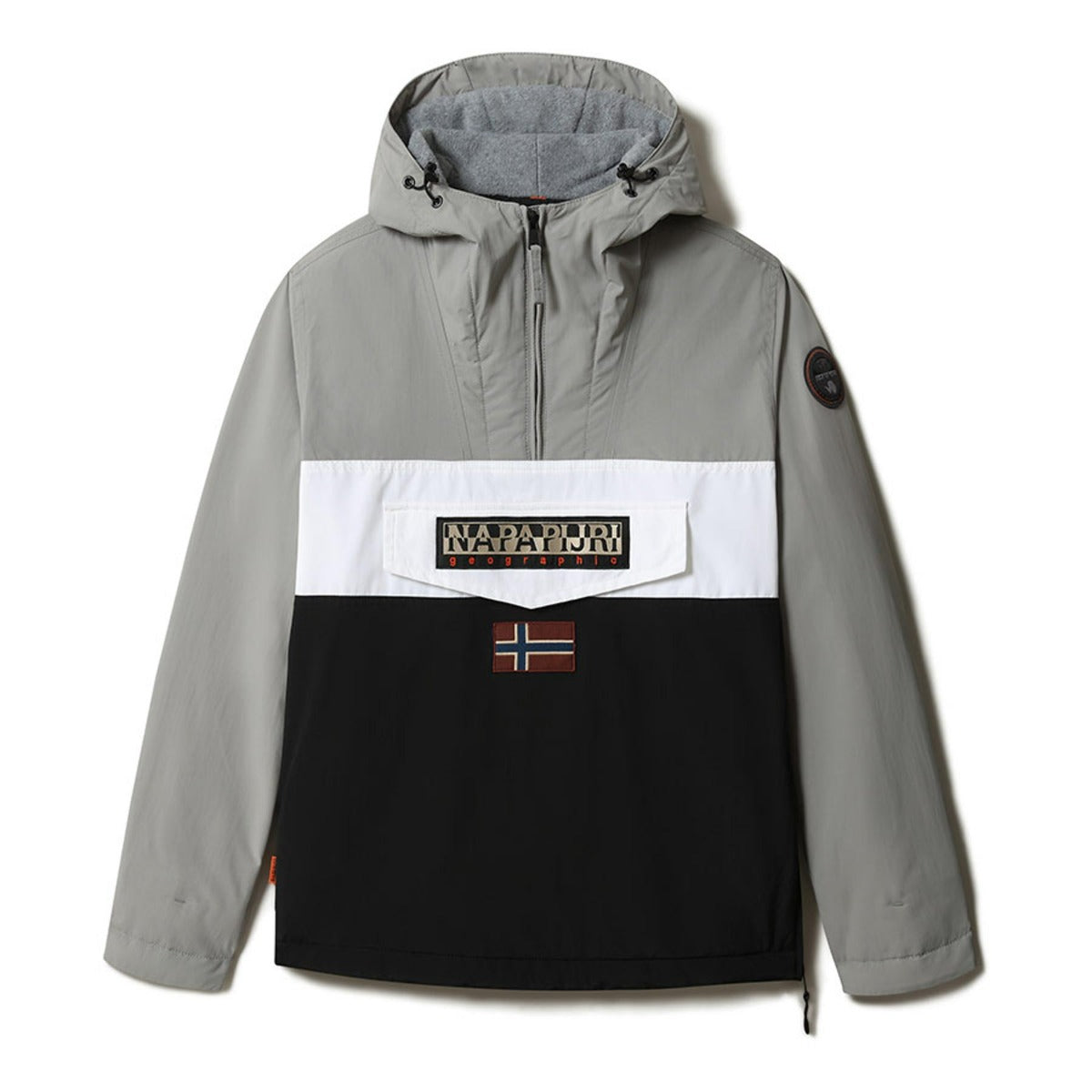 Anorak Napapijri Rainforest Block - Gris/Noir/Blanc