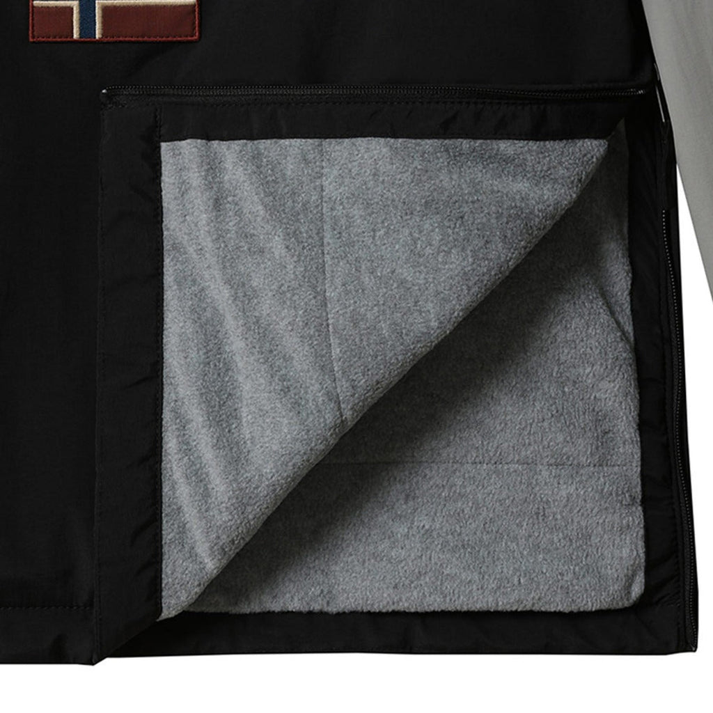 Anorak Napapijri Rainforest Block - Gris/Noir/Blanc