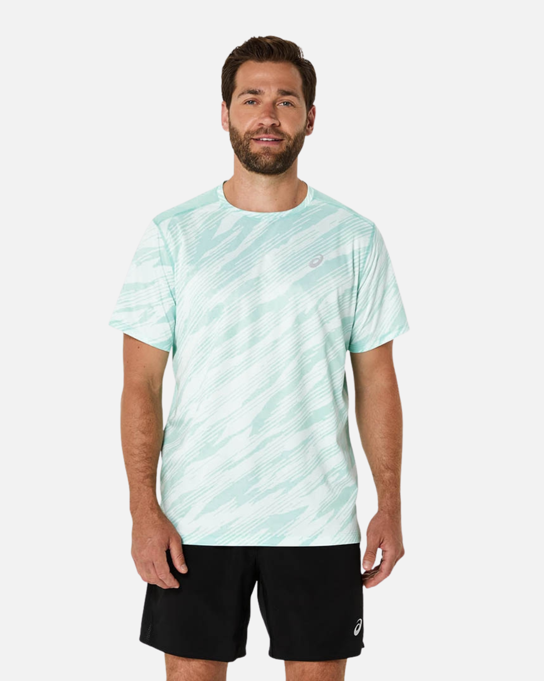 T-Shirt Asics Core All Over Print - Vert