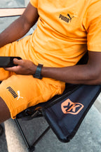 Chaise Pliante FK II  - Noir/Orange