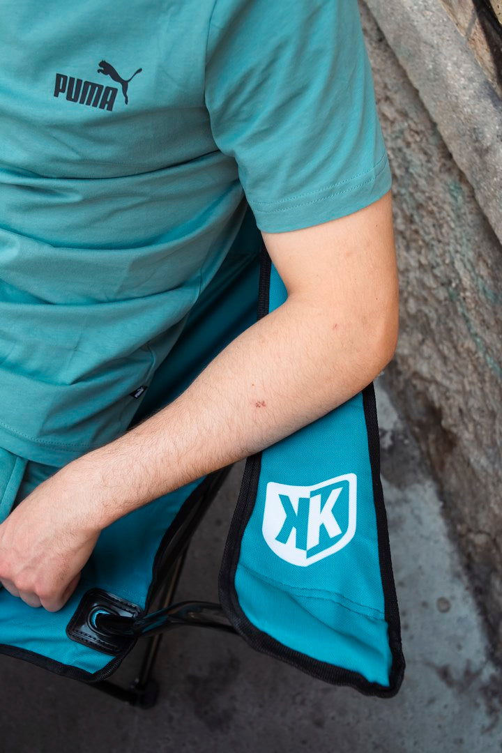 Chaise Pliante FK II - Bleu/Blanc