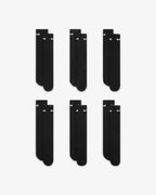 Pack de 6 paires de chaussettes Nike - Noir