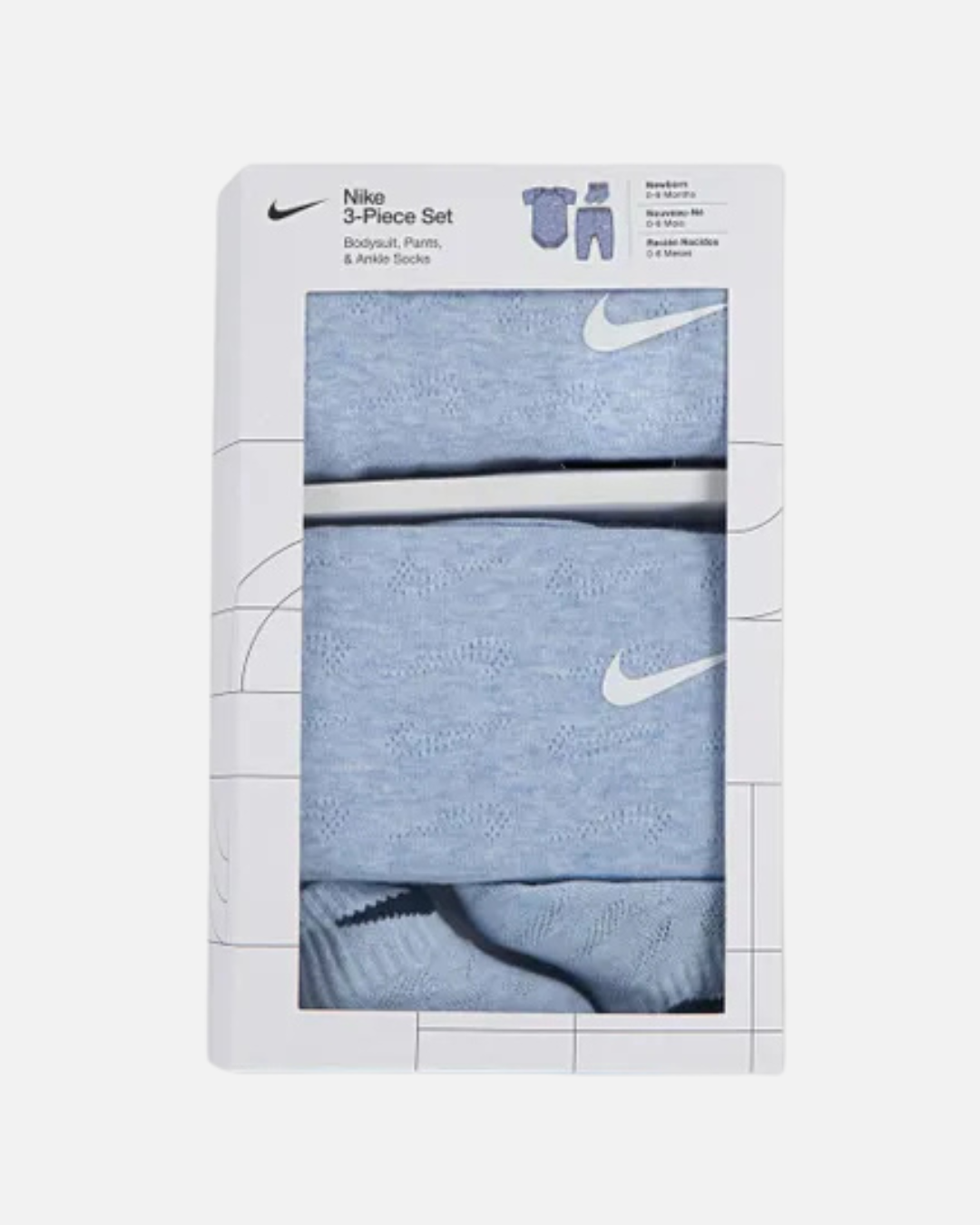 Coffret 3 pièces Nike Bébé - Bleu