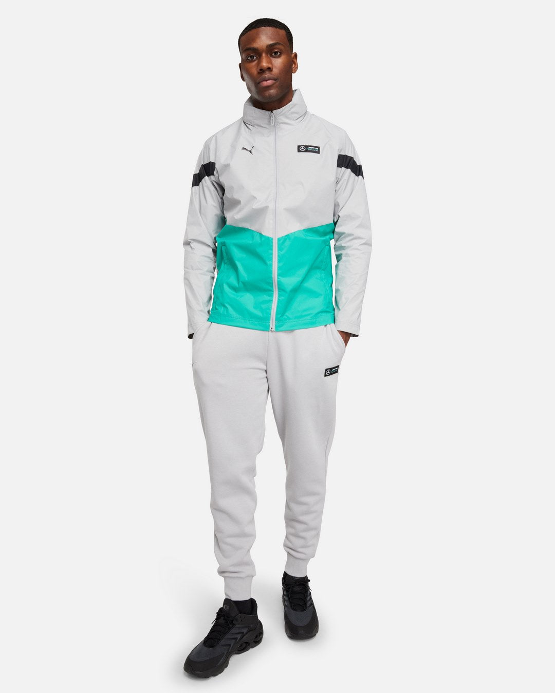 Veste coupe-vent Puma Mercedes AMG - Gris/Noir/Bleu