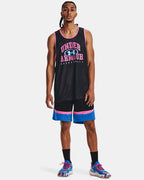 Débardeur réversible Under Armour Baseline - Noir/Rose