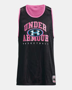Débardeur réversible Under Armour Baseline - Noir/Rose