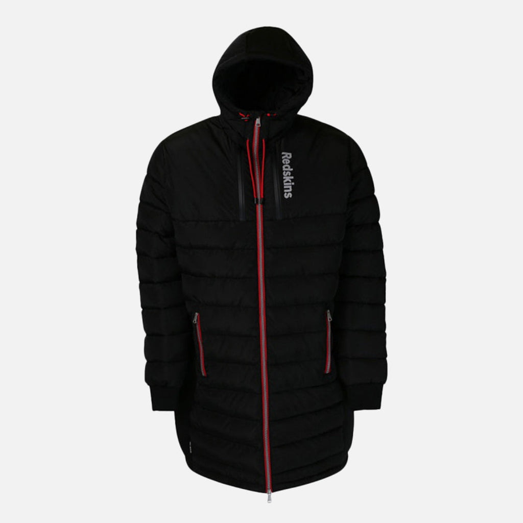 Doudoune longue Redskins Darren Swell - Noir/Rouge