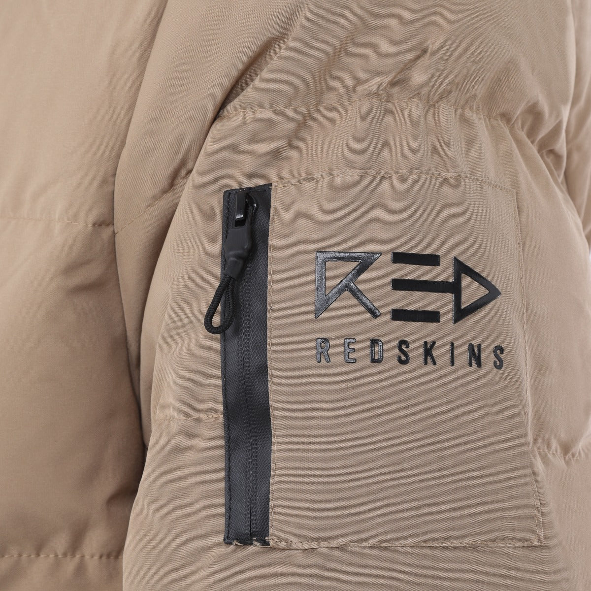 Doudoune longue Redskins Layer Cake - Beige/Noir