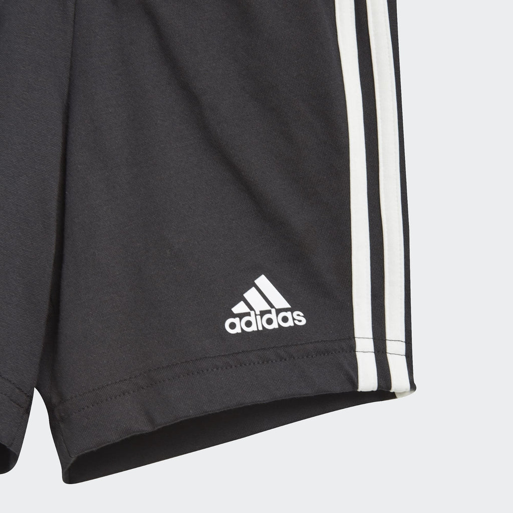 Ensemble T-shirt/Short Adidas 3 Stripes Bébé - Blanc/Noir