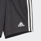 Ensemble T-shirt/Short Adidas 3 Stripes Bébé - Blanc/Noir
