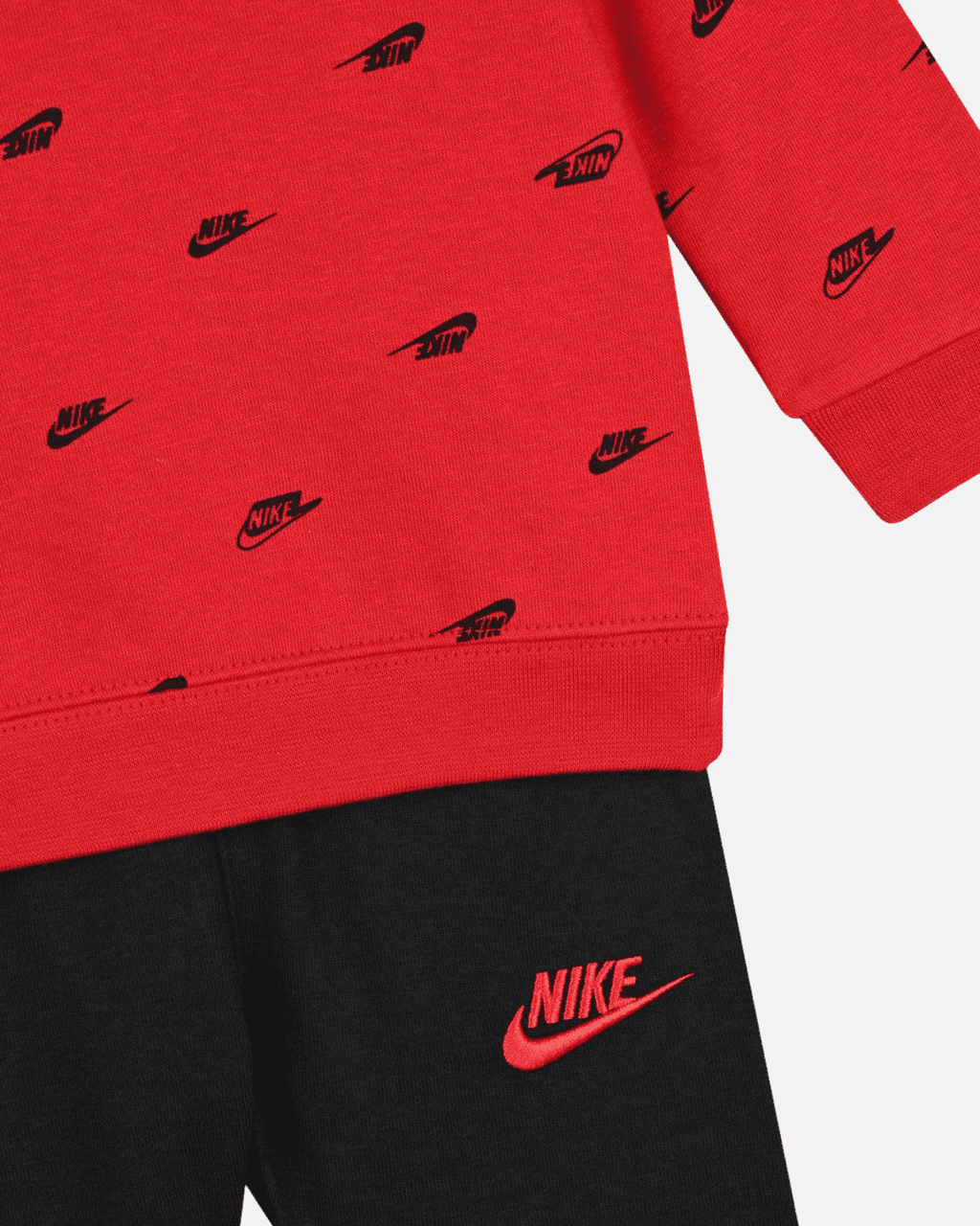 Ensemble Nike Club SSNL AOP Bébé - Noir/Rouge