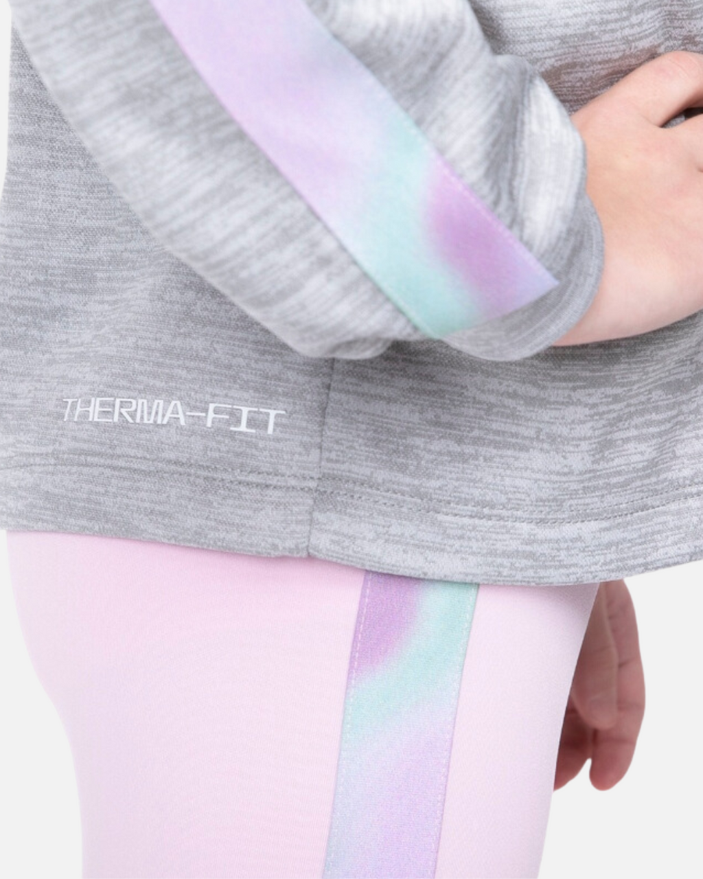 Ensemble Nike fille Therma-Fit - Gris/Rose