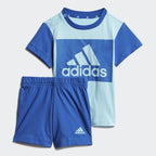 Ensemble T-shirt/Short Adidas Essentials Bébé - Bleu/Bleu