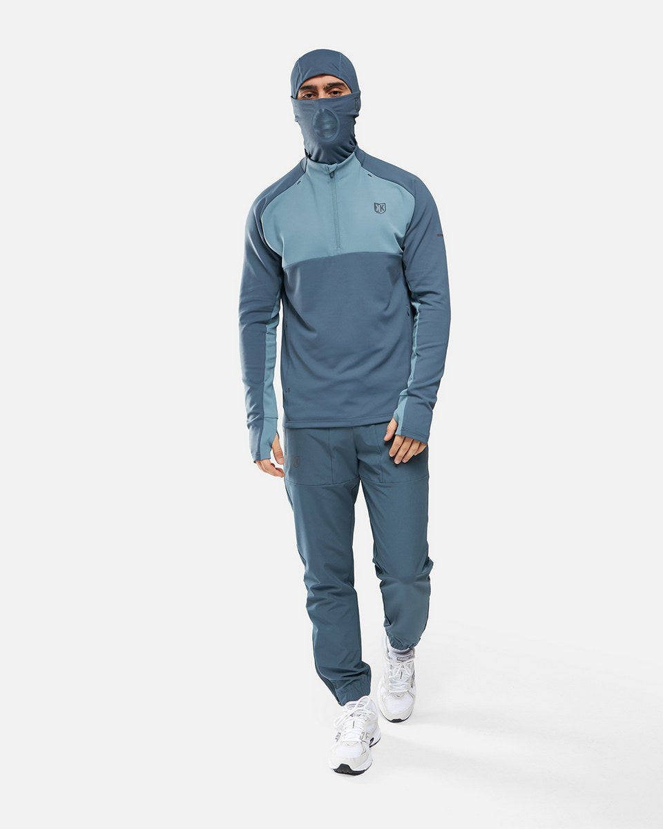 Haut 1/2 Zip FK Rocks II Cagoule Intégrée - Bleu