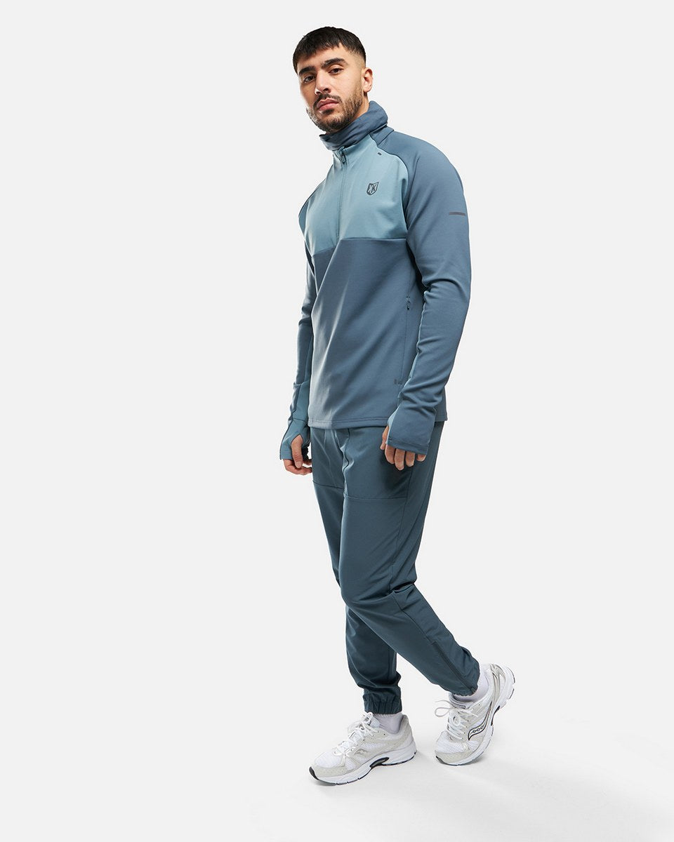 Haut 1/2 Zip FK Rocks II Cagoule Intégrée - Bleu