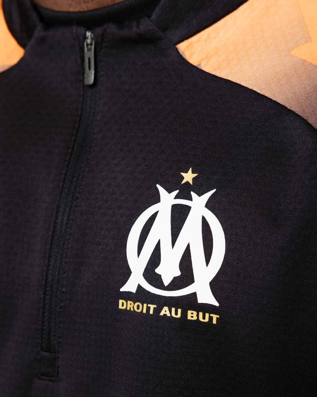 Haut d'entrainement OM - Noir/Orange