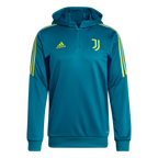 Haut d'entrainement à capuche Juventus - Bleu/Vert