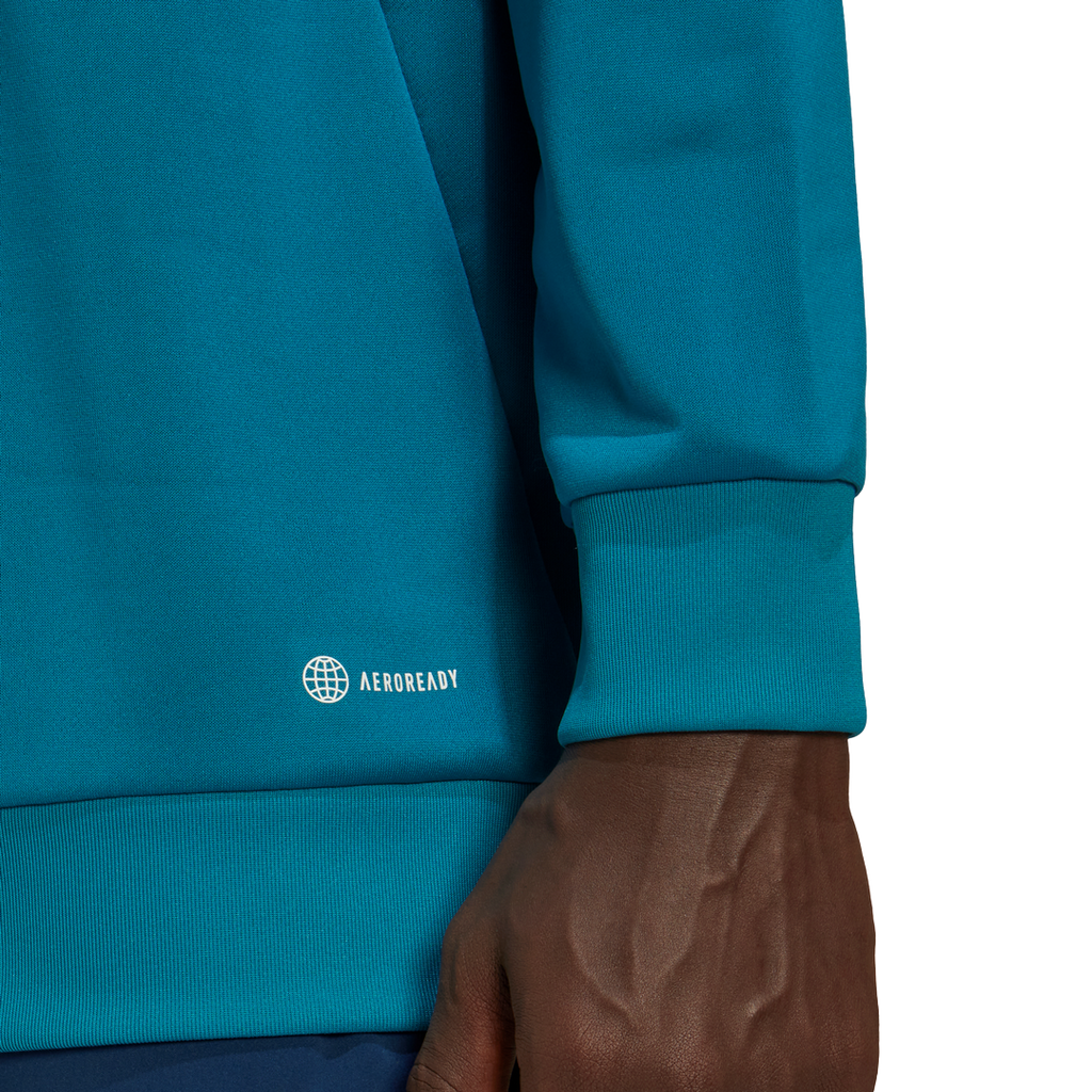 Haut d'entrainement à capuche Juventus - Bleu/Vert