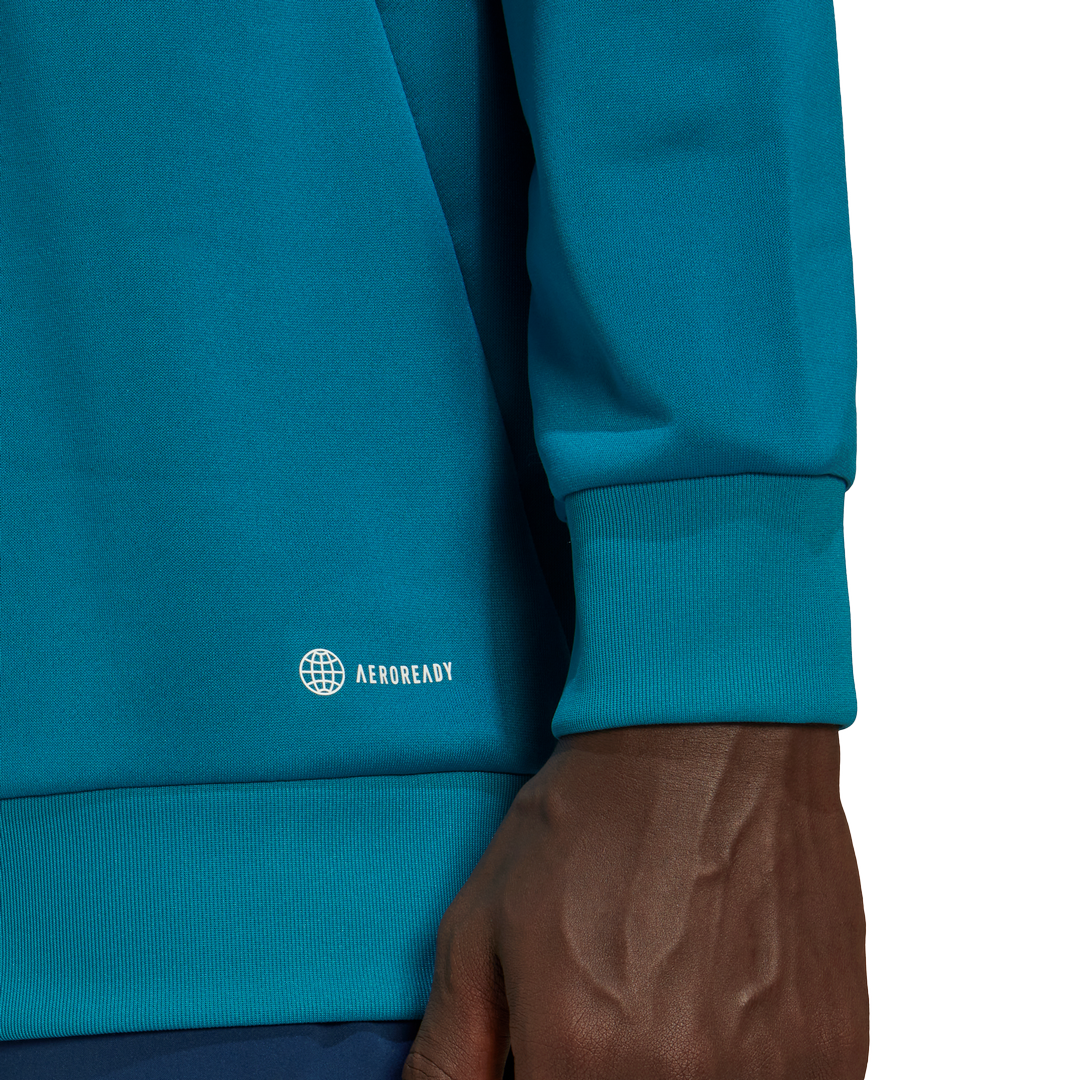 Haut d'entrainement à capuche Juventus - Bleu/Vert