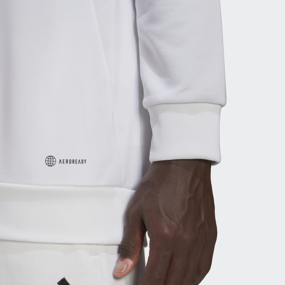 Haut d'entrainement à capuche Real Madrid Condivo 2022/2023 - Blanc/Noir/Violet