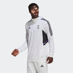 Haut d'entrainement à capuche Real Madrid Condivo 2022/2023 - Blanc/Noir/Violet