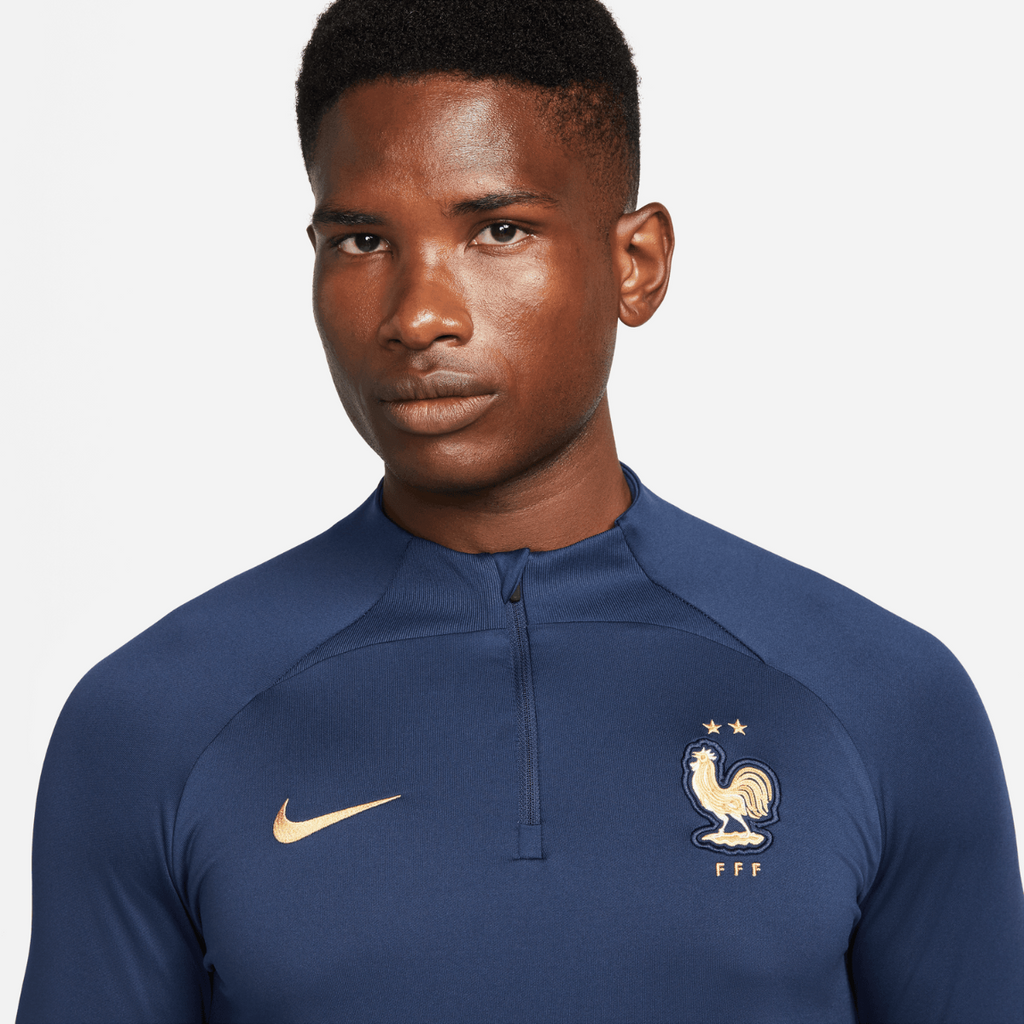Haut d'entrainement Equipe de France 2022 - Bleu/Doré